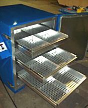 Welding Preheat oven custom shelving